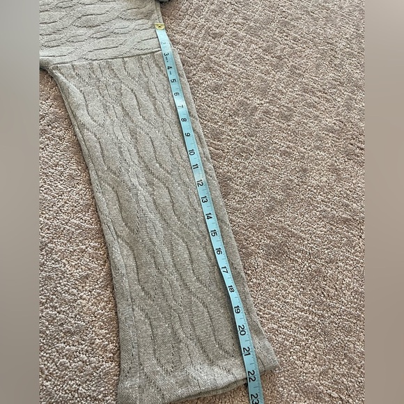 Kal Rieman Sandra Wide Collared Quarter Zip Pullover Cable Knit Sweater, Gray, L - Picture 10 of 16